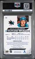 2024 Upper Deck SP Authentic Macklin Celebrini RC Future Watch Auto /999 PSA 9