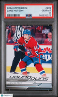 2024 Upper Deck Series 1 Young Guns Rookie Lane Hutson RC PSA 10