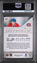 2024 Upper Deck Series 1 Young Guns Rookie Lane Hutson RC PSA 10