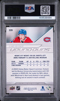 2024 Upper Deck Series 1 Young Guns Rookies Lane Hutson RC PSA 9