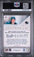 2024 Upper Deck Series 2 Outburst Young Guns RC Macklin Celebrini PSA 9