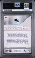2024 Upper Deck Series 2 Young Guns Rookie Celebrini/Smith Deluxe /250 RC PSA 9