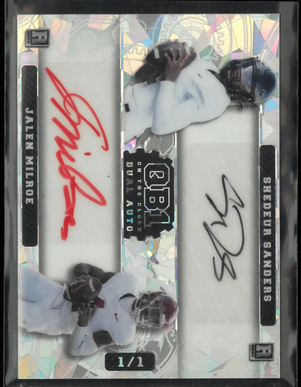 2024 Wild Card Shedeur Sanders/ Jalen Milroe Rookie Autographs 1/1