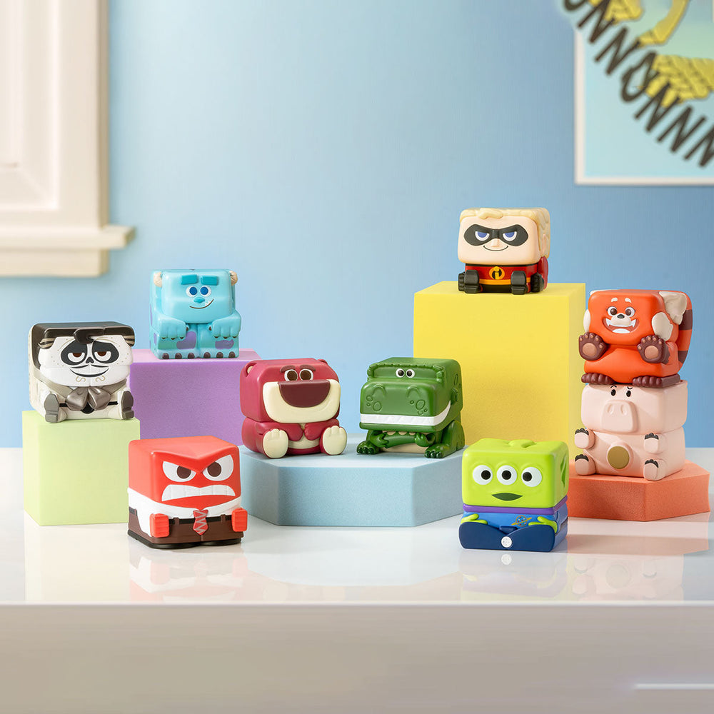 Pop Mart - COMPLETE SET OF 9 - Disney Pixar PopCube 3 Series - Magnetic Stackables