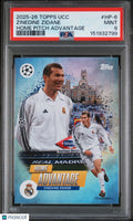 2025-2026 Topps UEFA Club Competition Home Pitch Advantage Zinedine Zidane PSA 9