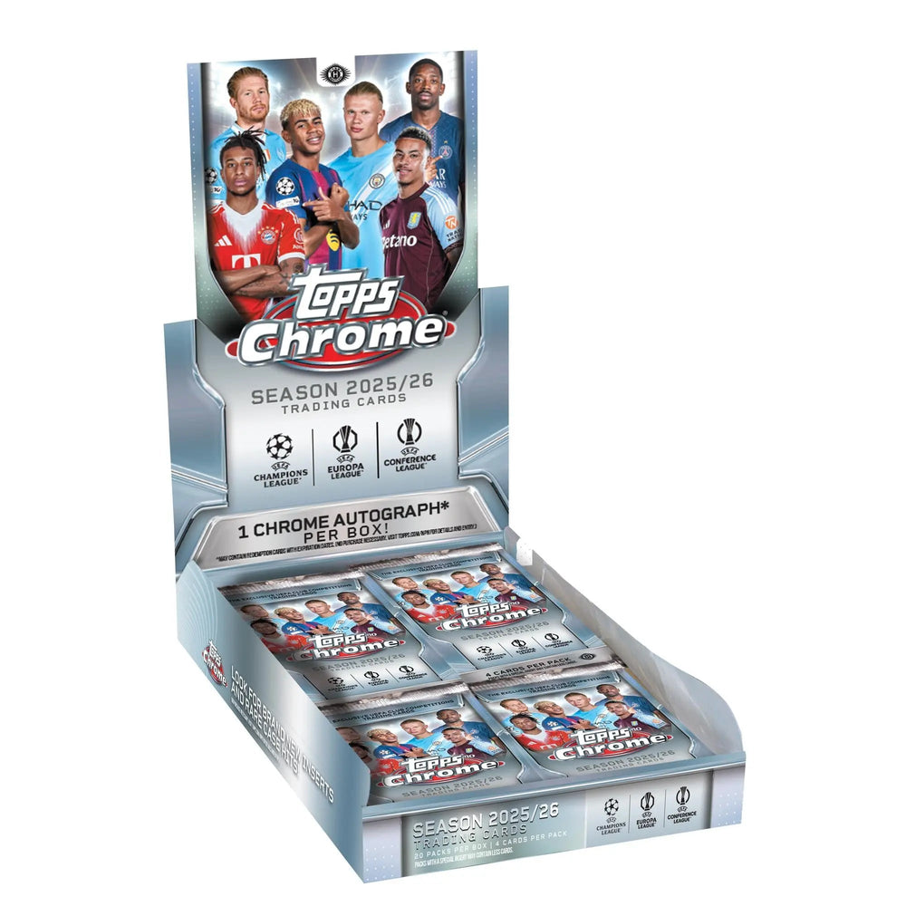 2025-26 Topps Chrome Soccer Champions League Hobby Box