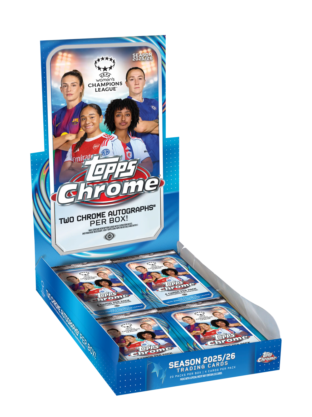 2025-2026 UEFA Champions League Women's Chrome Hobby Box