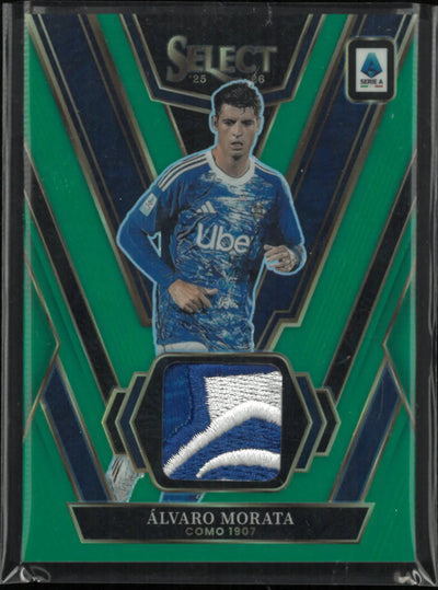 2025-26 Panini Select Select Swatches Alvaro Morata Patch Green /5
