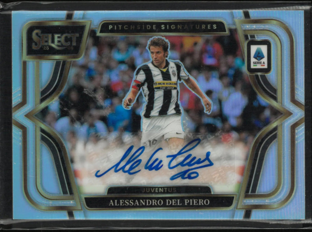 2025-26 Panini Select Serie A Pitchside Signature Alessandro Del Piero Autograph