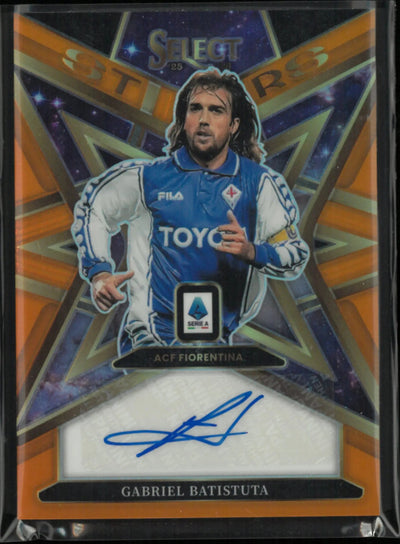 2025-26 Panini Select Stars Gabriel Batistuta Autograph Auto Orange /25