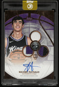 2025-26 Topps 3 Rookie 3 Patch Autograph Maxime Raynaud Auto Orange /25