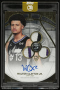 2025-26 Topps 3 Rookie 3 Patch Autograph Walter Clayton Jr. Auto /10 RC