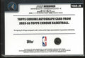 2025-26 Topps Chrome Autograph Joan Beringer Auto Green /99