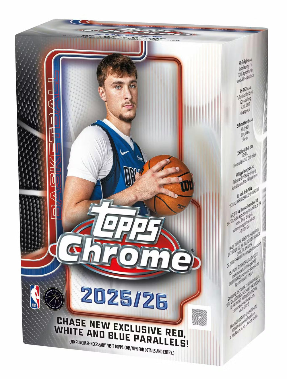 2025-26 Topps Chrome NBA Basketball 7-Pack Blaster Box