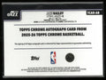 2025-26 Topps Chrome Basketball Autograph Ace Bailey Auto RC