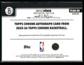 2025-26 Topps Chrome Basketball Refractor Rookie Auto Egor Demin