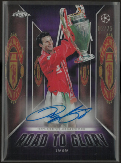 2025/26 Topps Chrome UEFA Club Competition RTG Autograph Ryan Giggs Auto /75