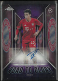 2025-26 Topps Chrome UEFA Club Competitions Road To Glory Jamal Musiala Auto /75
