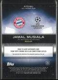 2025-26 Topps Chrome UEFA Club Competitions Road To Glory Jamal Musiala Auto /75