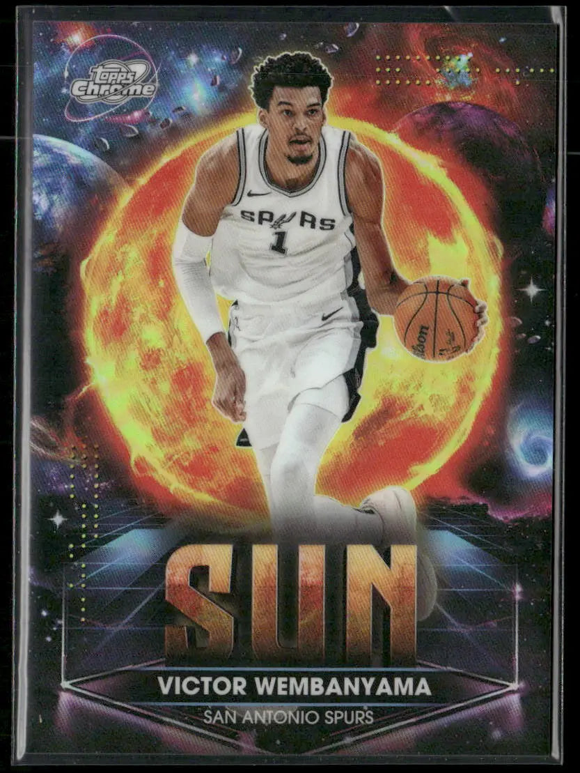 2025-26 Topps Cosmic Chrome Planetary Pursuit Sun Victor Wembanyama #PPS-6