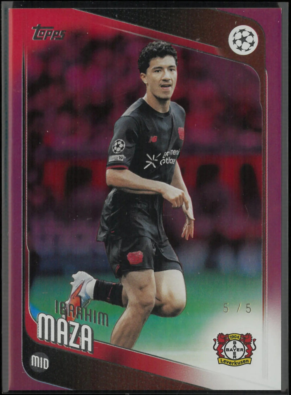 2025-26 Topps UEFA Champions League Ibrahim Maza Red /5