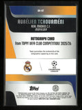 2025-26 Topps UEFA Club Competitions Autograph Aurelien Tchouameni Autograph Red /5