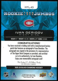 2025-26 UD Black Diamond Ivan Demidov RC Jumbo Team Logo Patch Auto /99