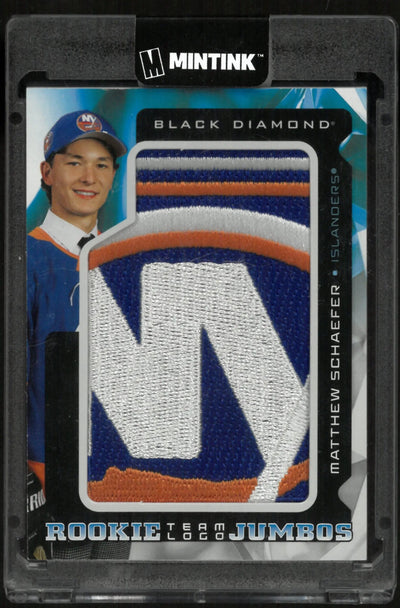 2025-26 UD Black Diamond Matthew Schaefer RC Jumbo Team Logo Patch
