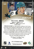 2025-26 UD SP Authentic Future Watch RC Patch Auto Michael Misa /100 4 Color