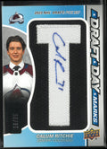 2025-26 UD SP Game Used Draft Day Mark Rookie Calum Ritchie Auto RC/35