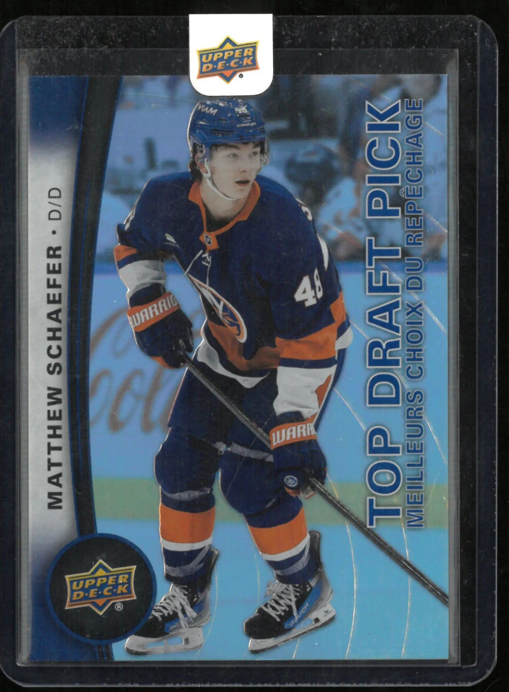 2025-26 UD Tim Hortons Matthew Schaefer Top Draft Pick RC Rookie #DP-1