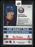 2025-26 UD Tim Hortons Matthew Schaefer Top Draft Pick RC Rookie #DP-1