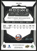2025-26 Upper Deck Black Diamond Rookie Gems Matthew Schaefer RC /399