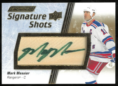 2025-26 Upper Deck Engrained Icons Signature Shots Patch Auto Mark Messier