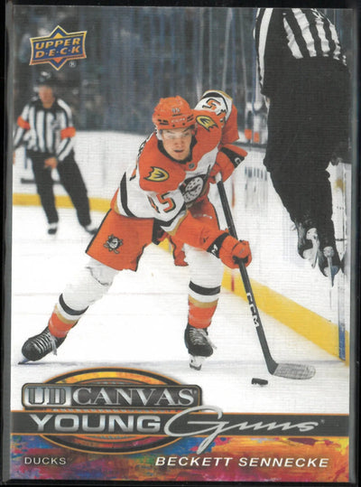 2025-26 Upper Deck Extended Series Canvas Young Guns Rookie Beckett Sennecke RC
