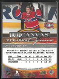 2025-26 Upper Deck Extended Series Young Guns Canvas Rookie Jacob Fowler RC