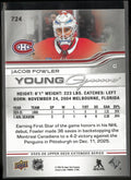 2025-26 Upper Deck Extended Series Young Guns Rookie Jacob Fowler