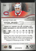 2025-26 Upper Deck Extended Series Young Guns Rookie Jacob Fowler RC