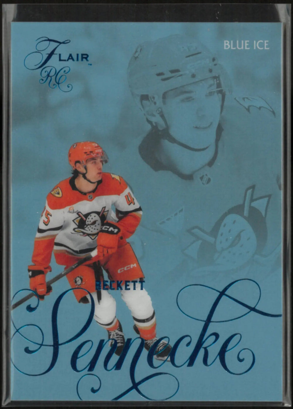 2025-26 Upper Deck Flair Blue Ice Beckett Sennecke