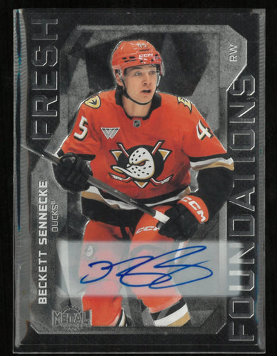 2025-26 Upper Deck Metal Universe Fresh Foundations Beckett Sennecke Autograph