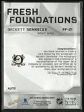 2025-26 Upper Deck Metal Universe Fresh Foundations Beckett Sennecke Autograph
