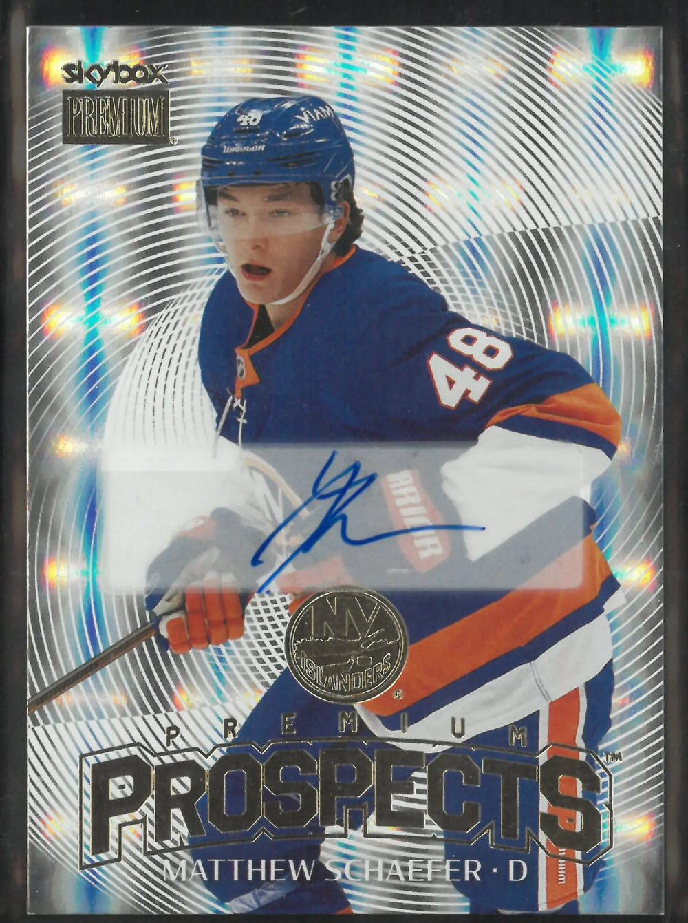 2025-26 Upper Deck Metal Universe Premium Prospects Matthew Schaefer Autograph Auto