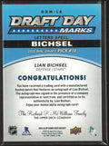 2025-26 Upper Deck SP Game Used Draft Day Marks Letters C Lian Bichsel Auto Patch /35
