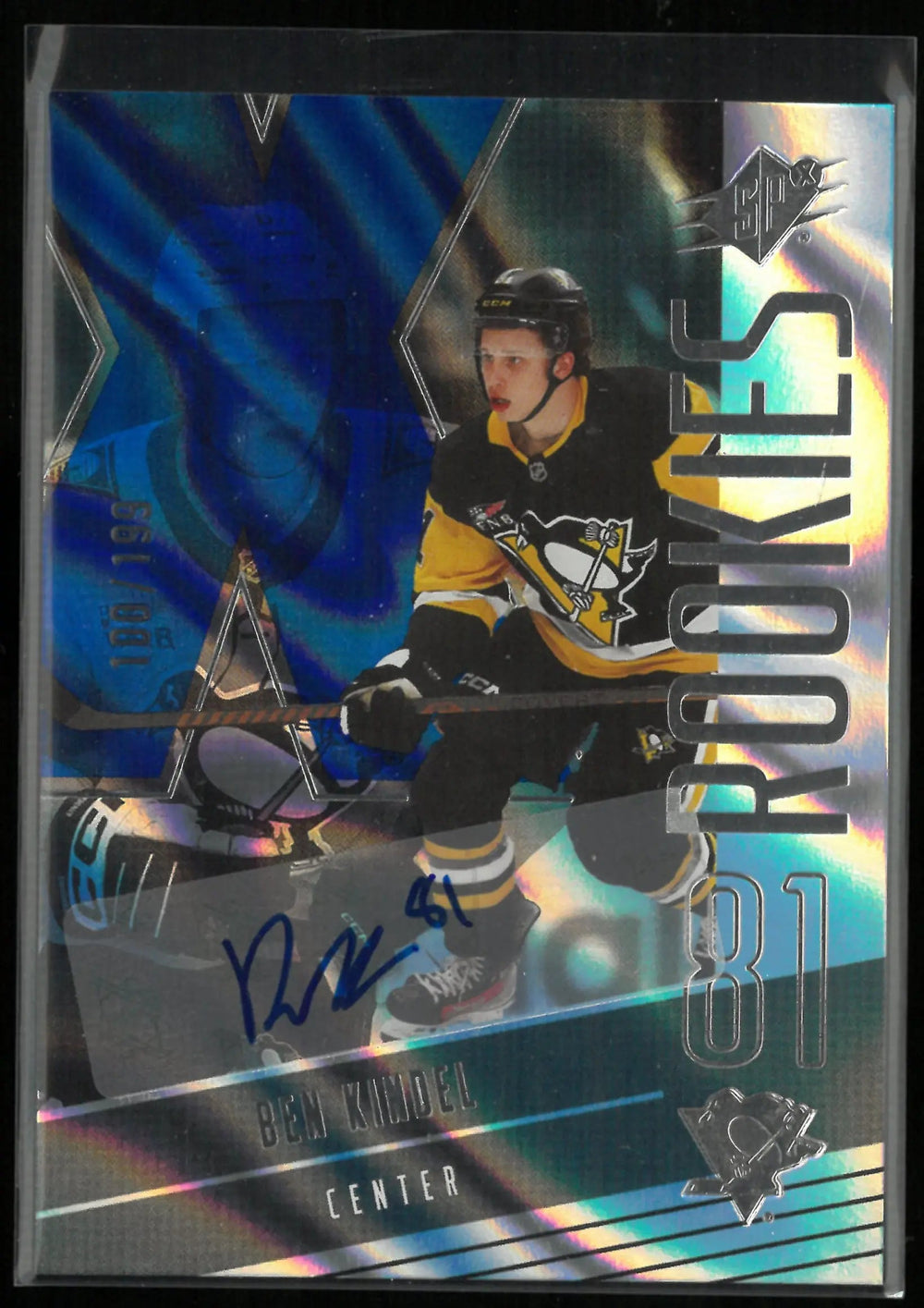 2025-26 Upper Deck SPx Blue Autograph Ben Kindel Auto /199