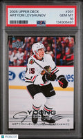 2025-26 Upper Deck Series 1 Young Guns RC Artyom Levshunov #201 PSA 10