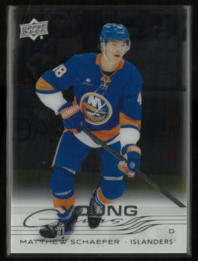 2025-26 Upper Deck Series 2 Clear Cut Young Guns Rookie Matthew Schaefer RC
