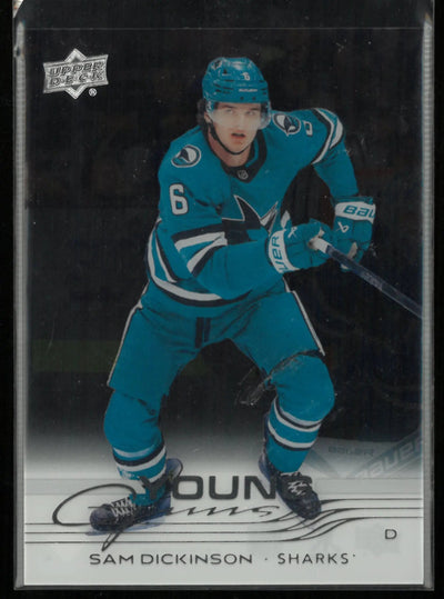 2025-26 Upper Deck Series 2 Clear Cut Young Guns Rookie Sam Dickinson RC