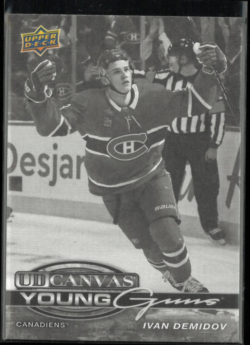 2025-26 Upper Deck Series 2 UD Canvas Young Guns Ivan Demidov Black & White