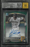 2025 Bowman Chrome Auto Green Reptilian Refractor Konnor Griffin RC BGS 8.5 /99