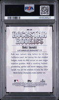 2025 Bowman Rockstar Rookies RC Roki Sasaki Rock Star Mini Diamond /150 PSA 10